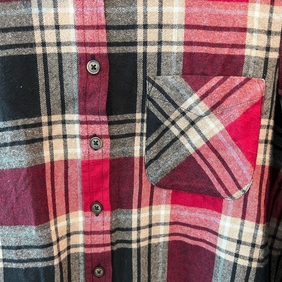 NWT Fat Face OLIVIA CHECK SHIRT DARK RED Flannel - Picture 3 of 14